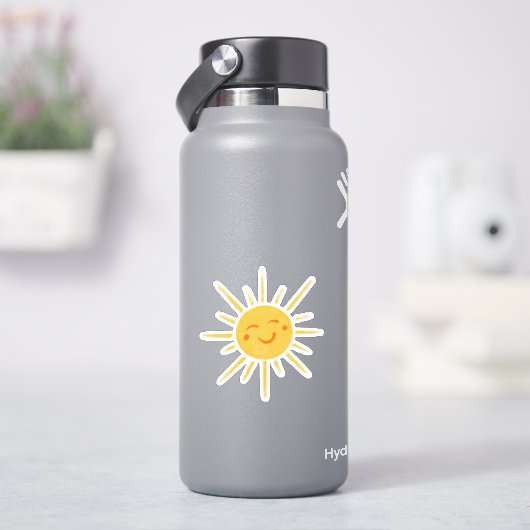 笑顔のサンサンシャインビニールカットシール シール (HydroFlask)
