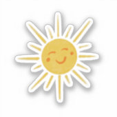 笑顔のサンサンシャインビニールカットシール シール (正面)