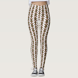 笑顔のジンジャーパンメンホリデーパターン レギンス