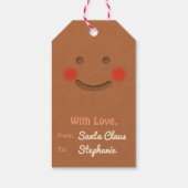笑顔のジンジャーブレッドクッキー ギフトタグ (裏面)