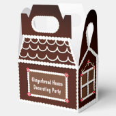 笑顔のジンジャーブレッドハウスチョコレートペパーミント フェイバーボックス (オープン)