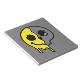 笑顔のスカル顔 ノートパッド (アングル)