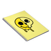 笑顔のスカル顔 ノートブック (右側)