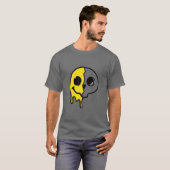 笑顔のスカル顔 Tシャツ (正面フル)
