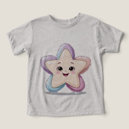 笑顔のスター幼児のTシャツ (デザイン正面)
