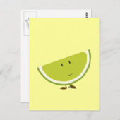 笑顔のスライスライムキャラクター ポストカード (正面/裏面)