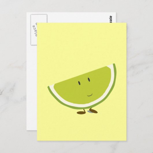 笑顔のスライスライムキャラクター ポストカード (正面/裏面)