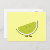 笑顔のスライスライムキャラクター ポストカード (正面/裏面)