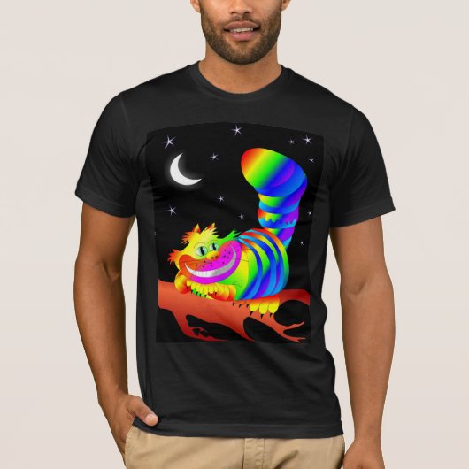 笑顔のチェシャ猫Tシャツ Tシャツ (正面)