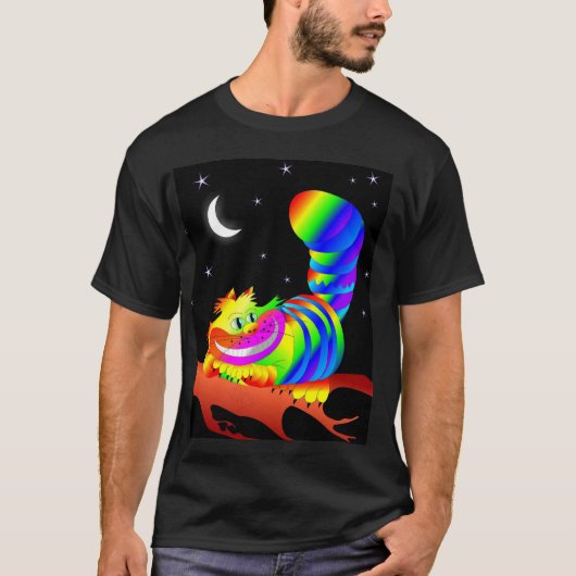 笑顔のチェシャ猫Tシャツ Tシャツ (正面)