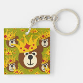 笑顔のテディベア キーホルダー (裏面)