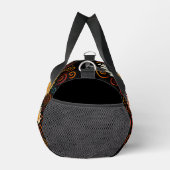 笑顔のデイジーと渦巻きダッフルバッグ ダッフルバッグ (右)