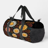 笑顔のデイジーと渦巻きダッフルバッグ ダッフルバッグ (右コーナー)