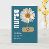 笑顔のデイジーナースの日グリーティングカード カード (黄色い花)