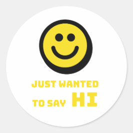 笑顔のデザイン ラウンドシール