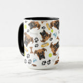 笑顔のドッグボクサー マグカップ (正面左)