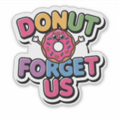笑顔のドーナツ – ドナッ忘れト シール (正面)