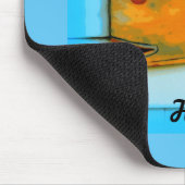 笑顔のハッピーホエールブルーサンダー_コーブ マウスパッド (コーナー)