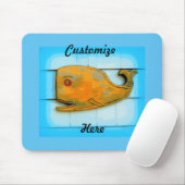 笑顔のハッピーホエールブルーサンダー_コーブ マウスパッド (マウス)