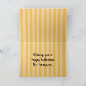 笑顔のハロウィンコーンキャンディーカード カード (内部)