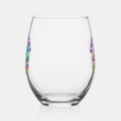 笑顔のバニー&イースターエッグ – エッグセラント春 ステムなしワイングラス (右)