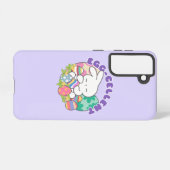 笑顔のバニー&イースターエッグ – エッグセラント春 SAMSUNG GALAXYケース (裏面横)