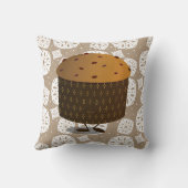 笑顔のパネットーンフードクリスマス クッション (裏面)