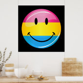 笑顔のパンセクシャルプライド国旗 ポスター (キッチン)