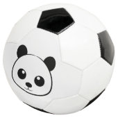 笑顔のパンダ顔サッカーボール – かわいい動物スポーツ サッカーボール (3/4)