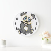 笑顔のパンダ ラージ壁時計 (ホーム)