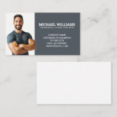 笑顔のパーソナルトレーナー | フィットネスモデル 名刺 (正面/裏面)