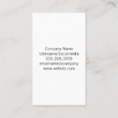 笑顔のパーソナルトレーナー | フィットネス 名刺 (裏面)