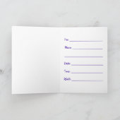 笑顔のピエロ赤毛絵を描の誕生日パーティー 招待状 (内部)