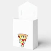 笑顔のピザスライスのグッドボックス フェイバーボックス (オープン)