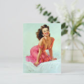 笑顔のピンアップ ポストカード (スタンド正面)