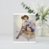 笑顔のピンアップ ポストカード (スタンド正面)