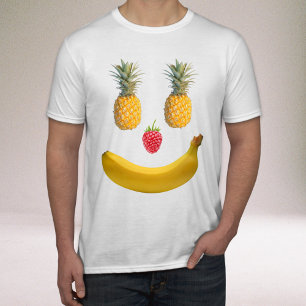 笑顔のフルーツ顔 Tシャツ