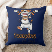 笑顔のブルドッグ | おもしろいとスタイリッシュデザイン クッション (ブランケット)