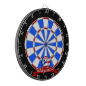 笑顔のプエルト·リカン旗 ダーツボード (正面左)