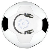 笑顔のヘッドフォン サッカーボール (回転)