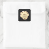 笑顔のポップコーン スクエアシール (バッグ)