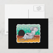 笑顔のマウス ポストカード (正面/裏面)