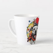 笑顔のマグカップピットブル カフェラテマグ (左アングル)