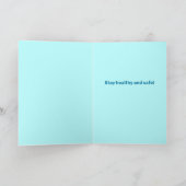 笑顔のマスクでパグ – 物事が良くなる カード (内部)