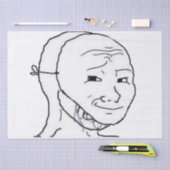 笑顔のマスク 薄葉紙 (クラフト)