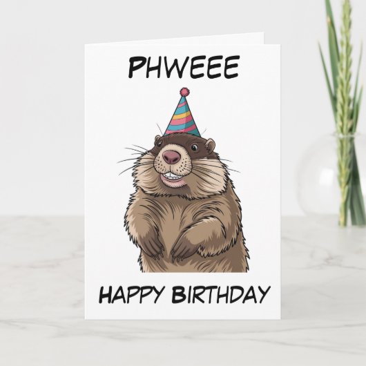 笑顔のマルモパーソナライズされたー誕生日 カード (正面)