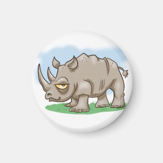 笑顔のマンガRhino マグネット (正面)