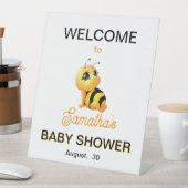 笑顔のミツバチの台座サイン 台座サイン (インサイチュ)