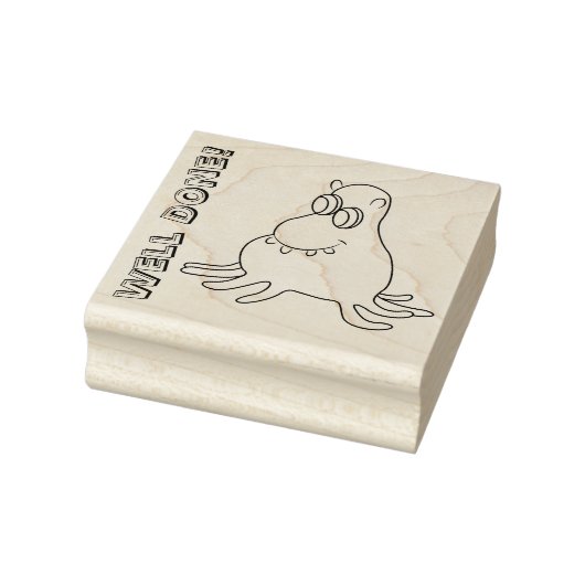 笑顔のモンスターカスタマイズ可能なゴムスタンプ ラバースタンプ (スタンプ)