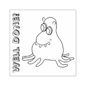 笑顔のモンスターカスタマイズ可能なゴムスタンプ ラバースタンプ (インプリント)